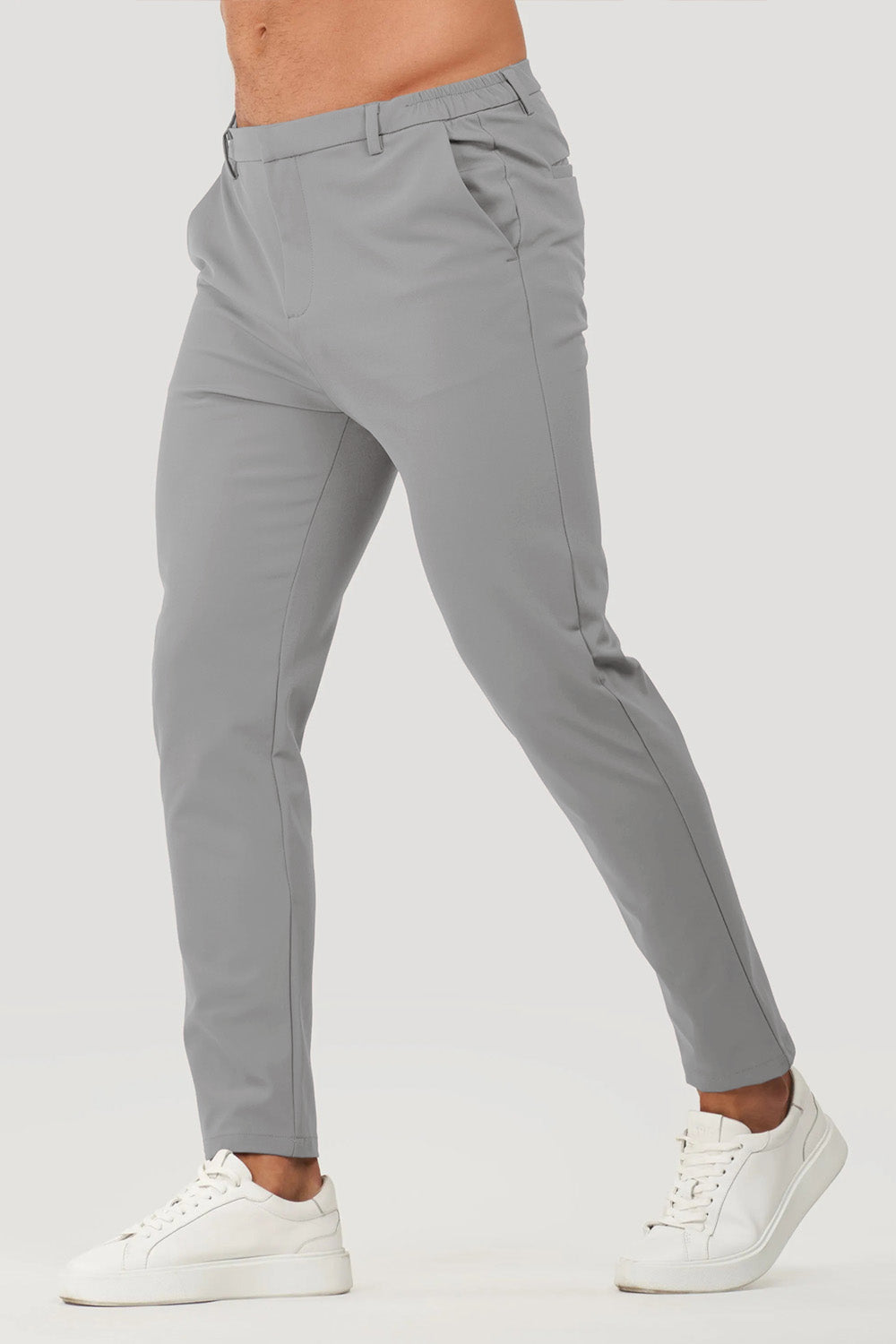 Mens Slim Fit Dress Pant - Grey