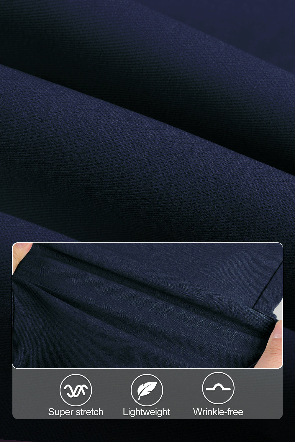 Men's Casual Chino Pant - Dark Blue
