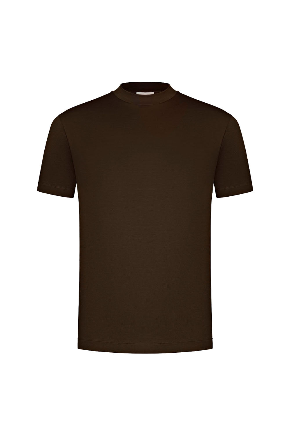 Men's Mercerized Cotton T-Shirt - Dark Brown