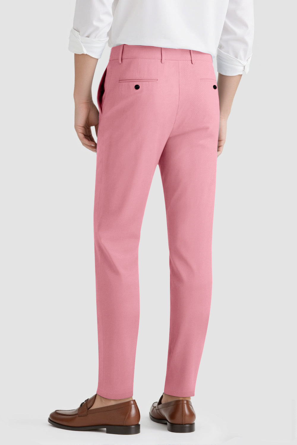 Mens Classic Fit Dress Pant - Pink
