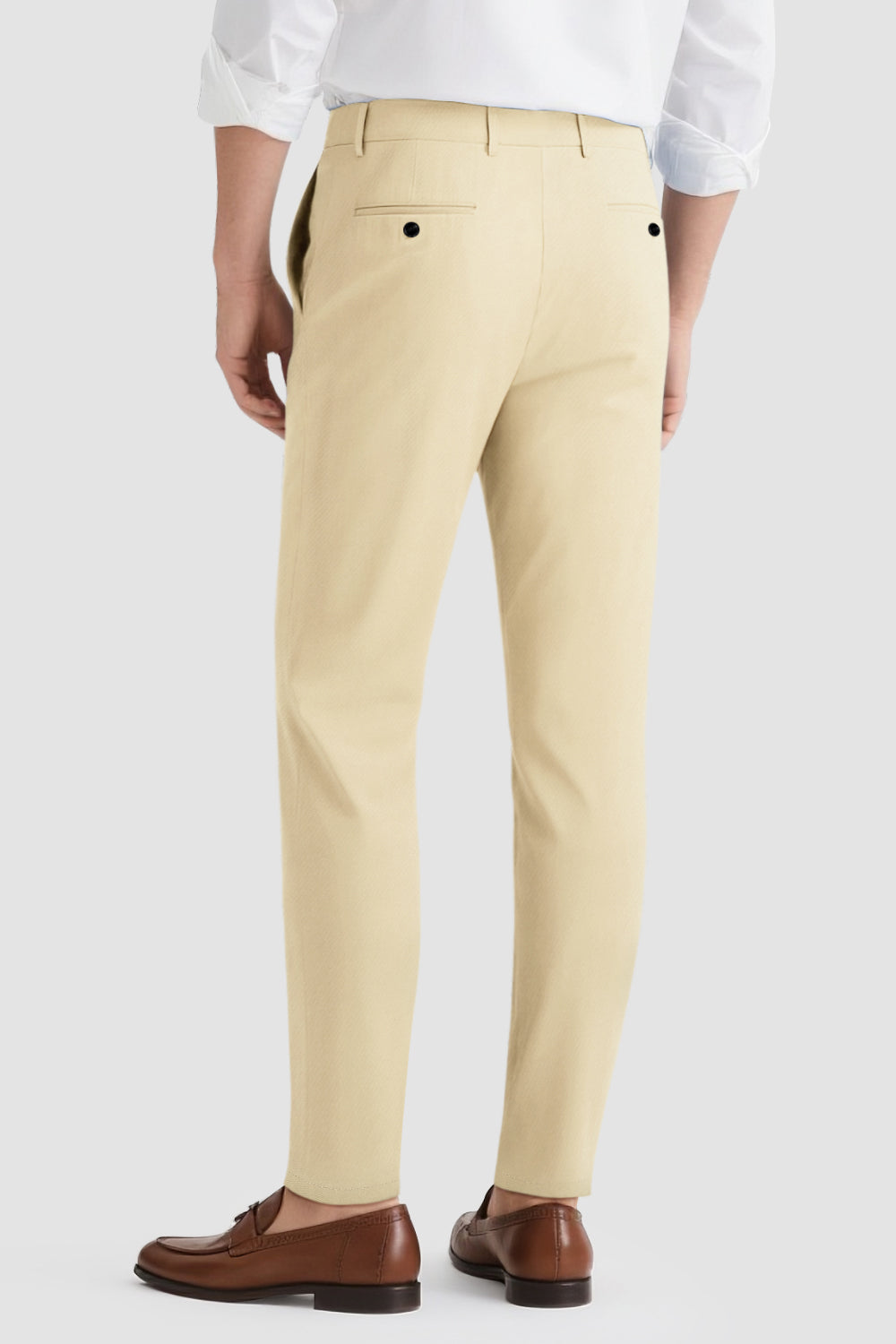 Mens Classic Fit Dress Pant - Light Khaki