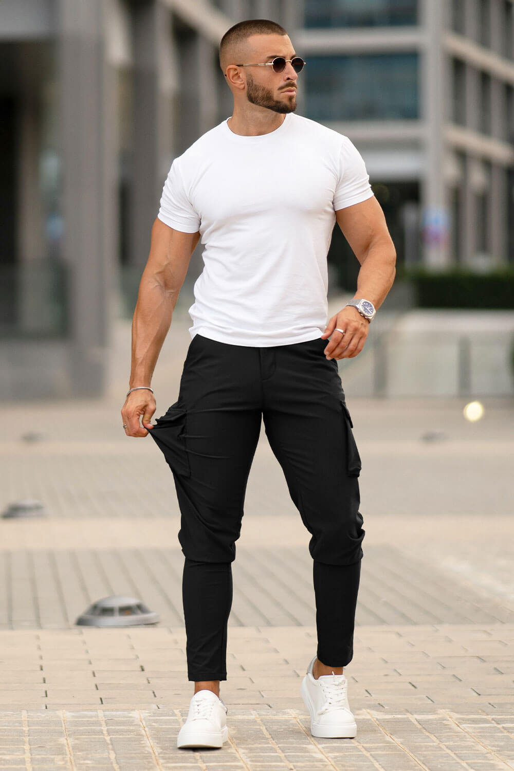 Men Casual Cargo Pant - Khaki