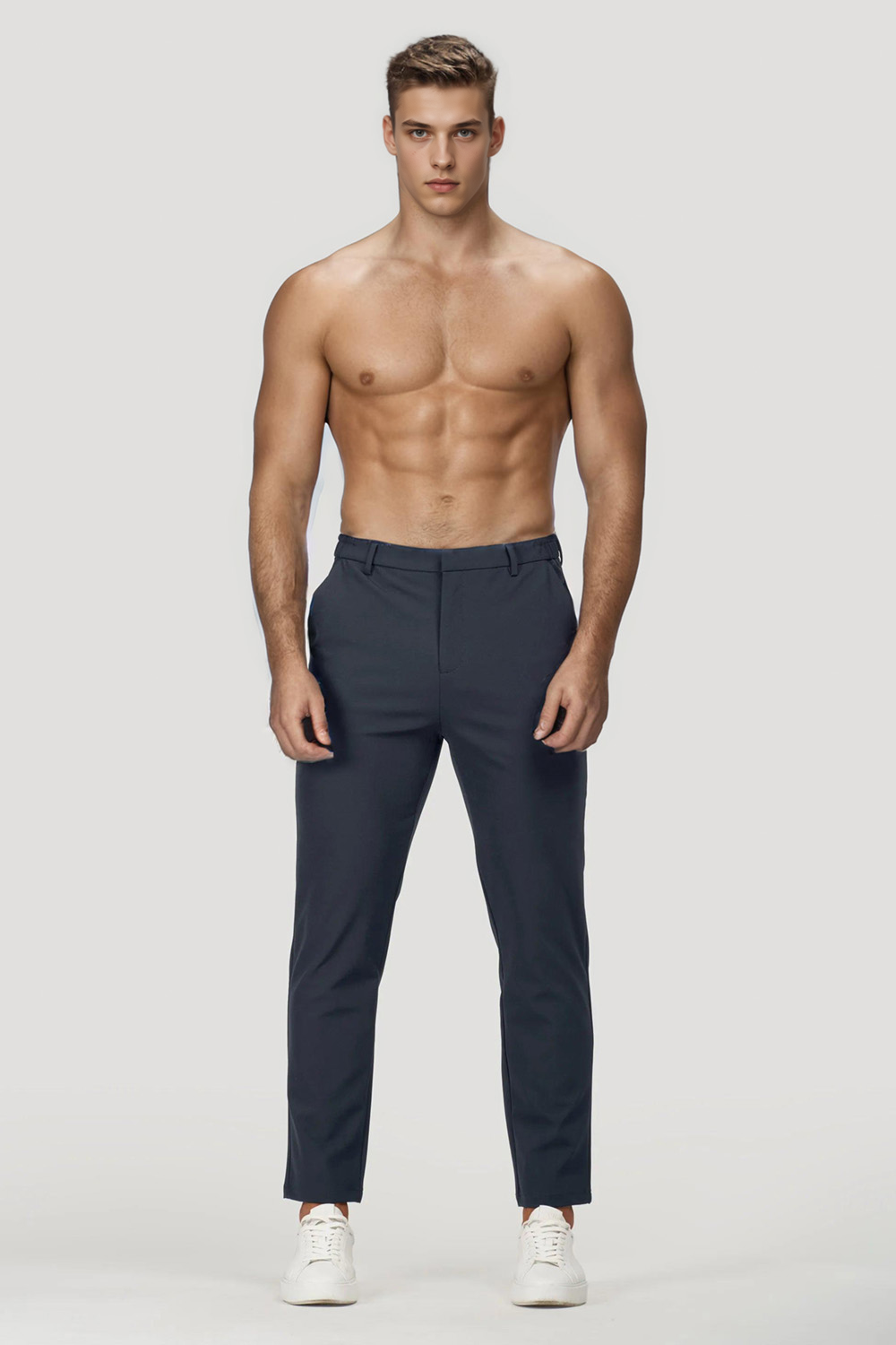 Mens Slim Fit Dress Pant - Dark Blue