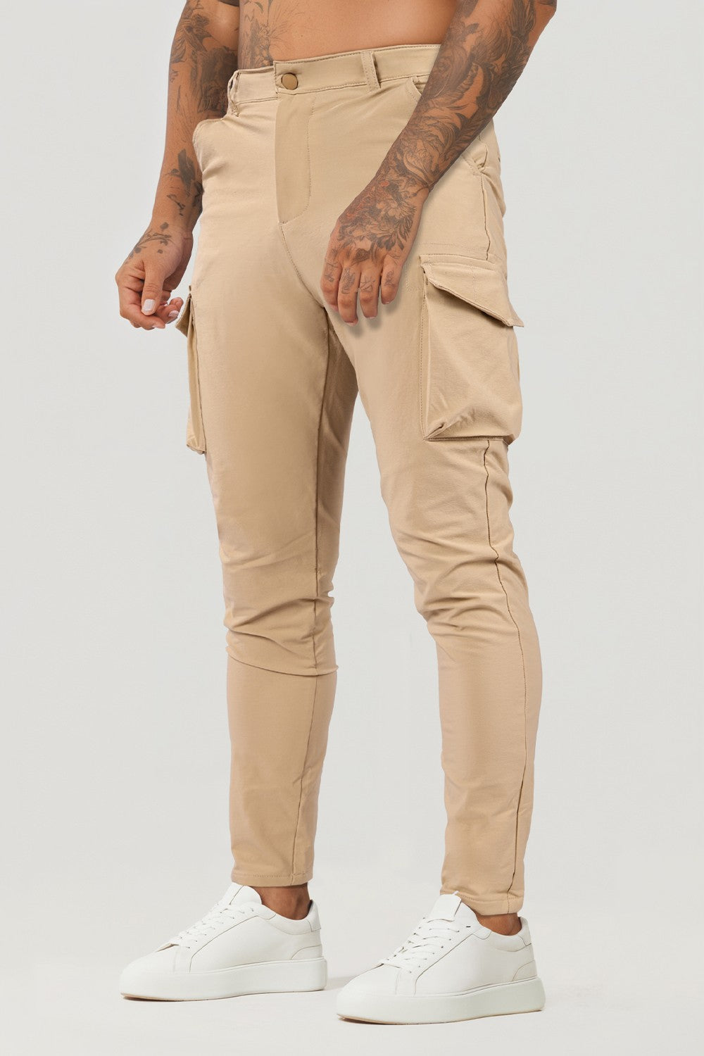Men Casual Cargo Pant - Khaki