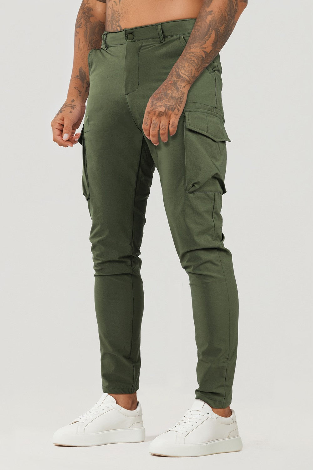 Men Casual Cargo Pant - Khaki
