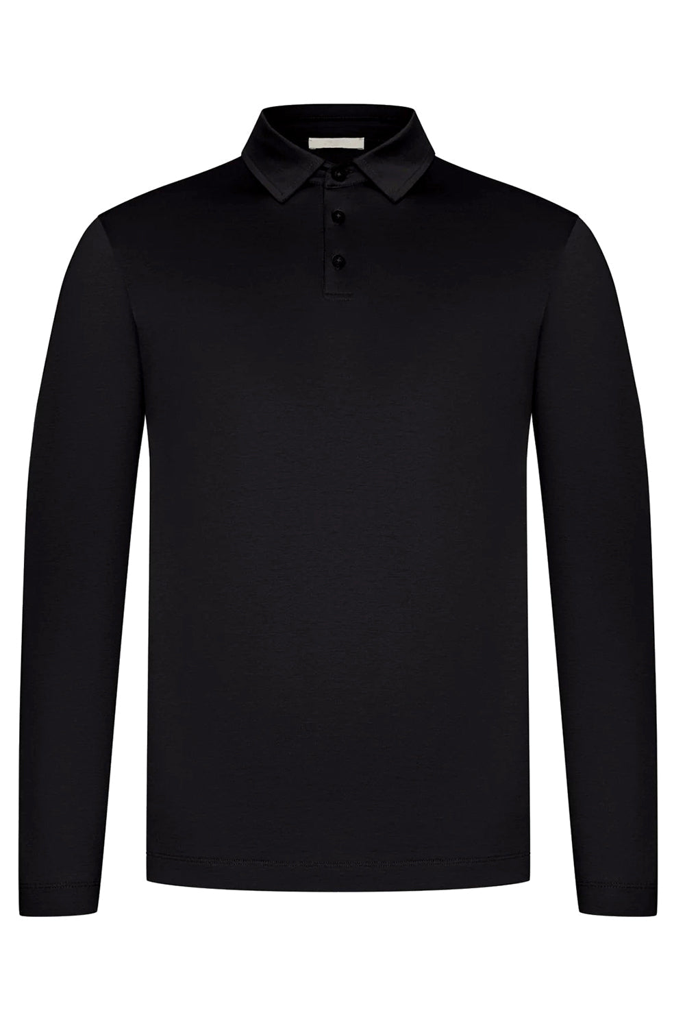 Men's Mercerized Cotton Polo Shirt - Black