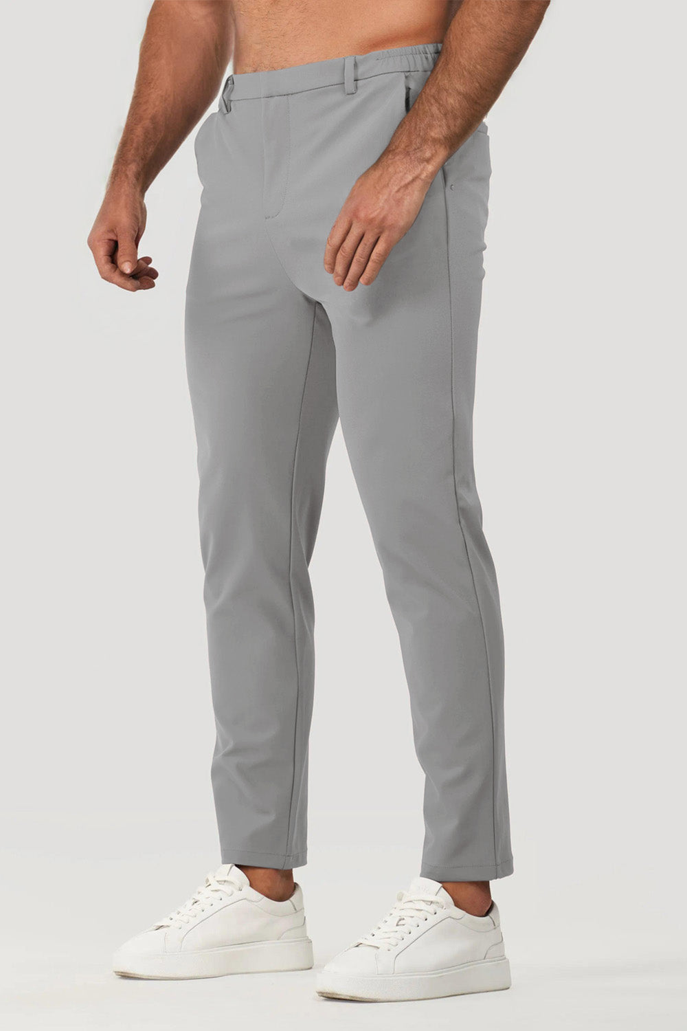 Mens Slim Fit Dress Pant - Grey