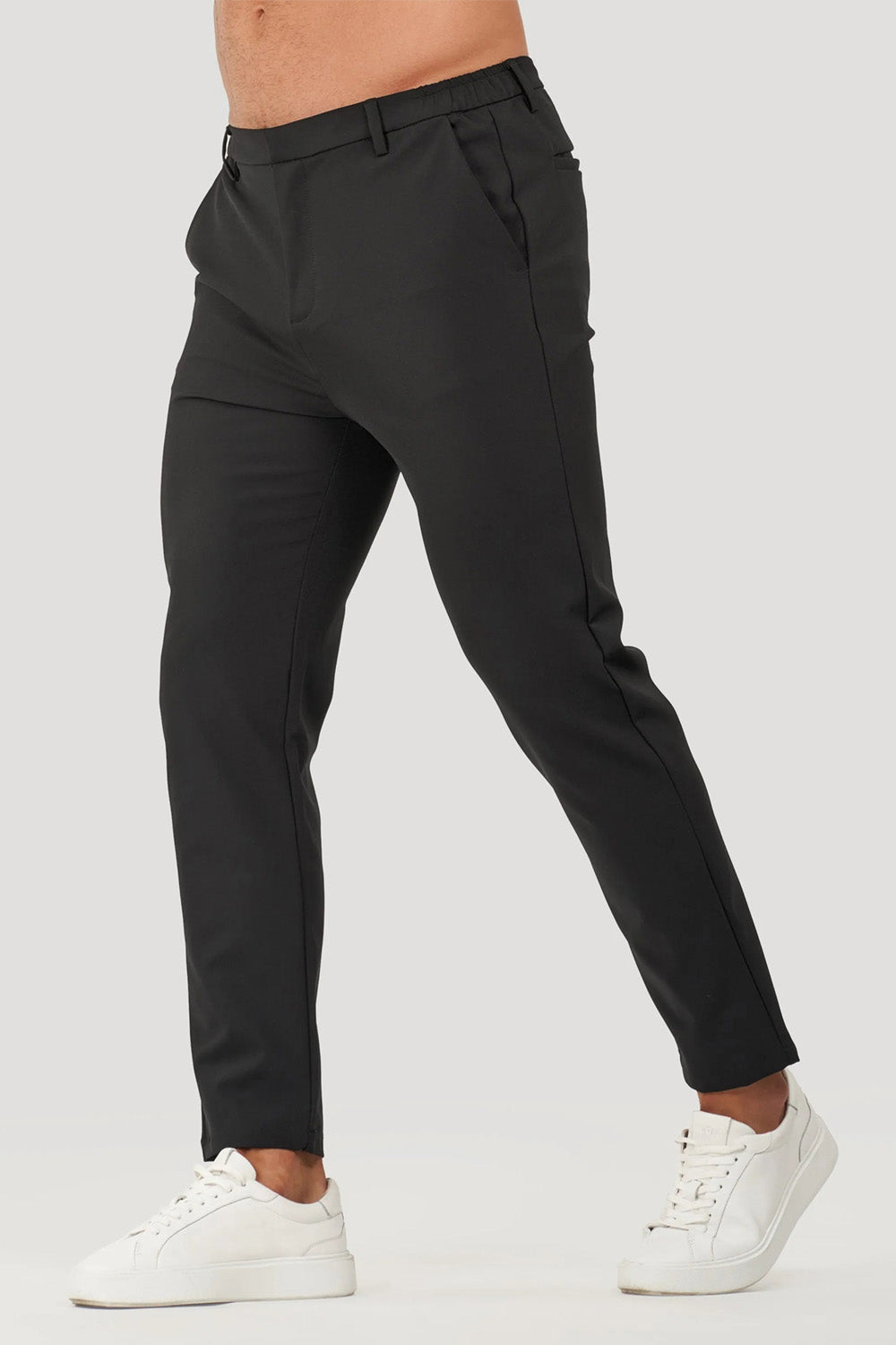 Mens Slim Fit Dress Pant - Black