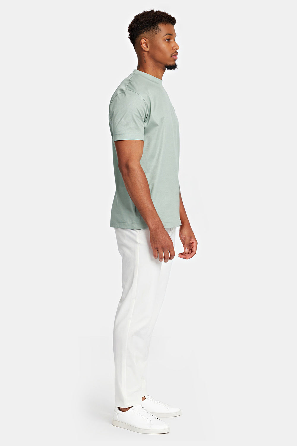 Men's Mercerized Cotton T-Shirt - Light Green