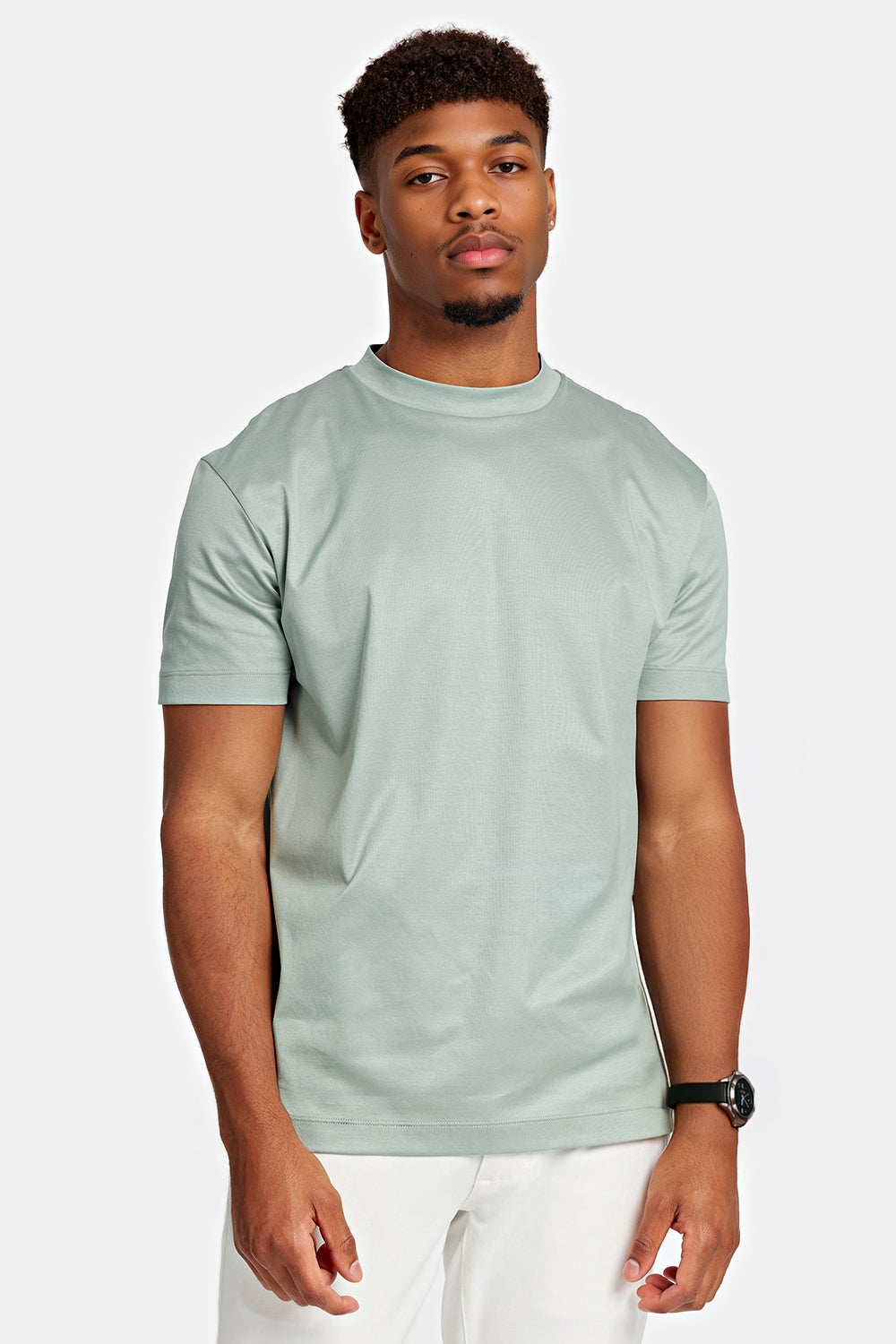 Men's Mercerized Cotton T-Shirt - Light Green
