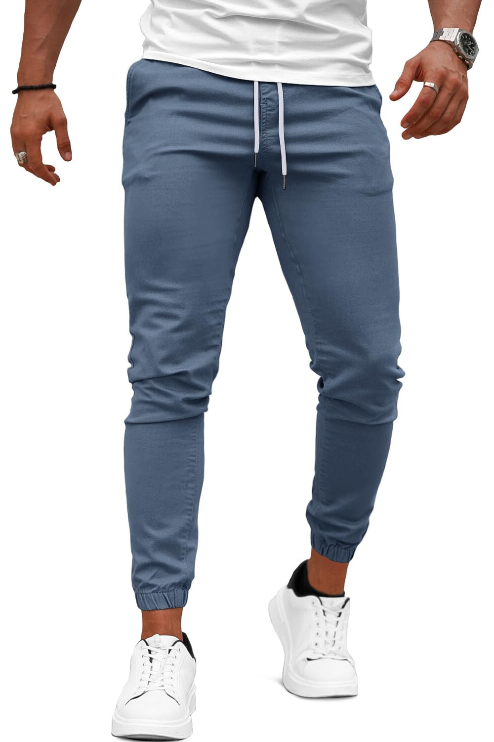 Mens Casual Stretch Pant - Blue